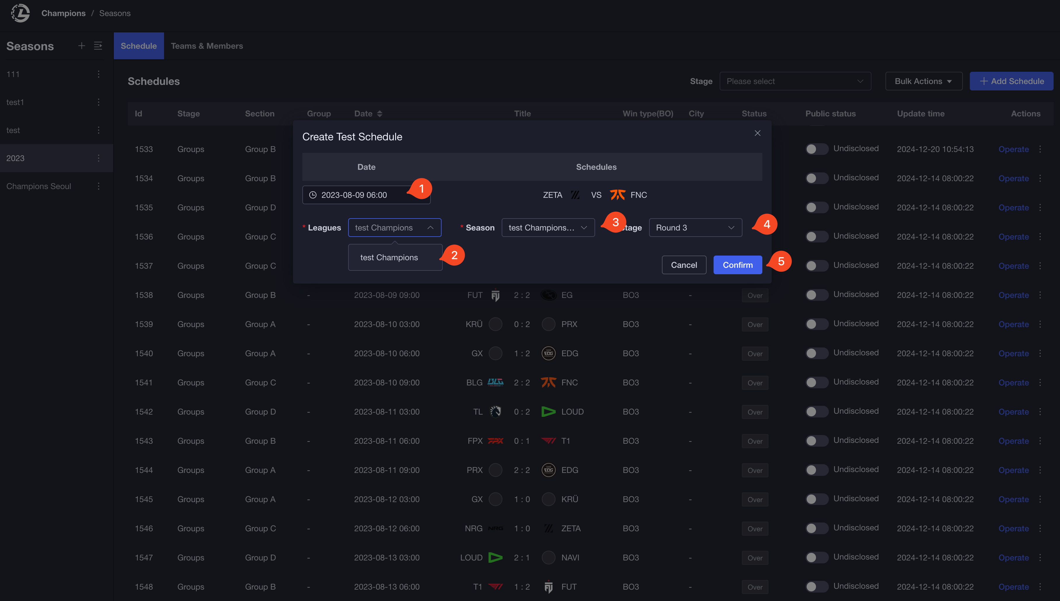 create-test-schedule