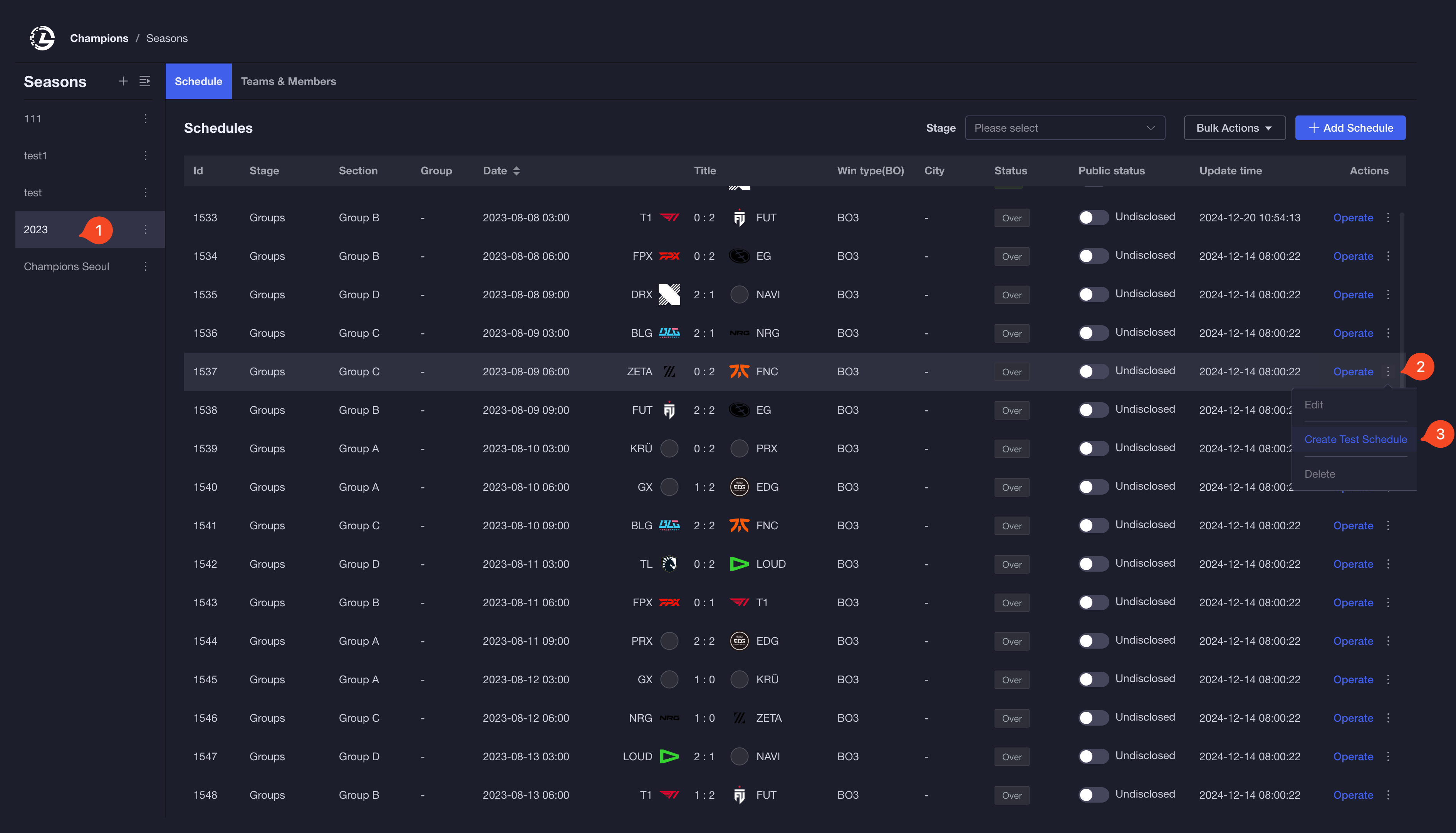 schedule-table