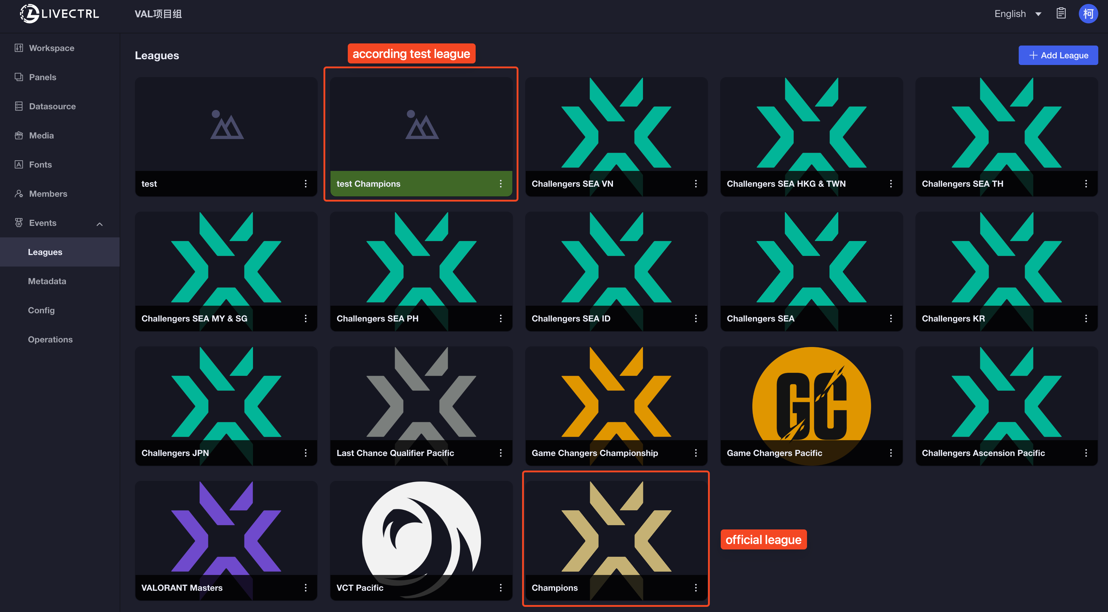 test-league